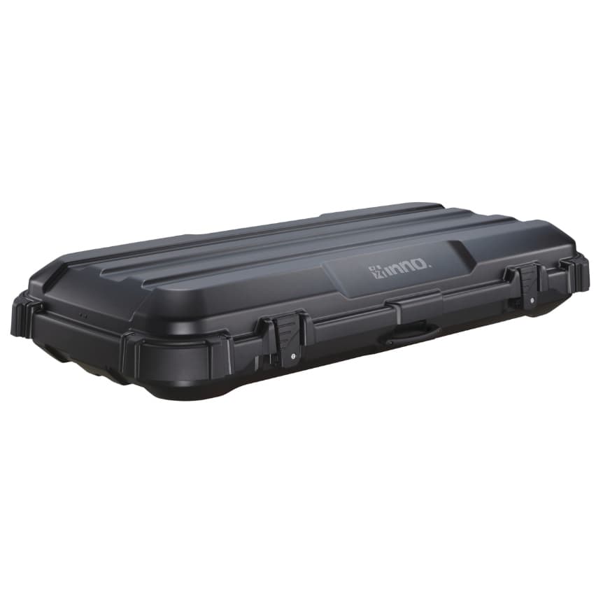 Inno BRM720MBK roof gear case angled view on white background