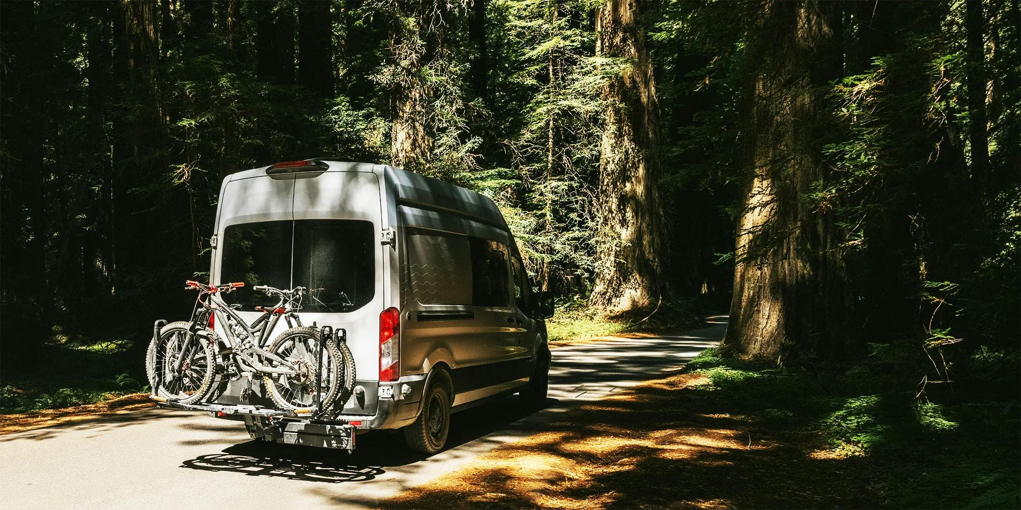 Kuat Piston SR on back of RV loaded with bikes